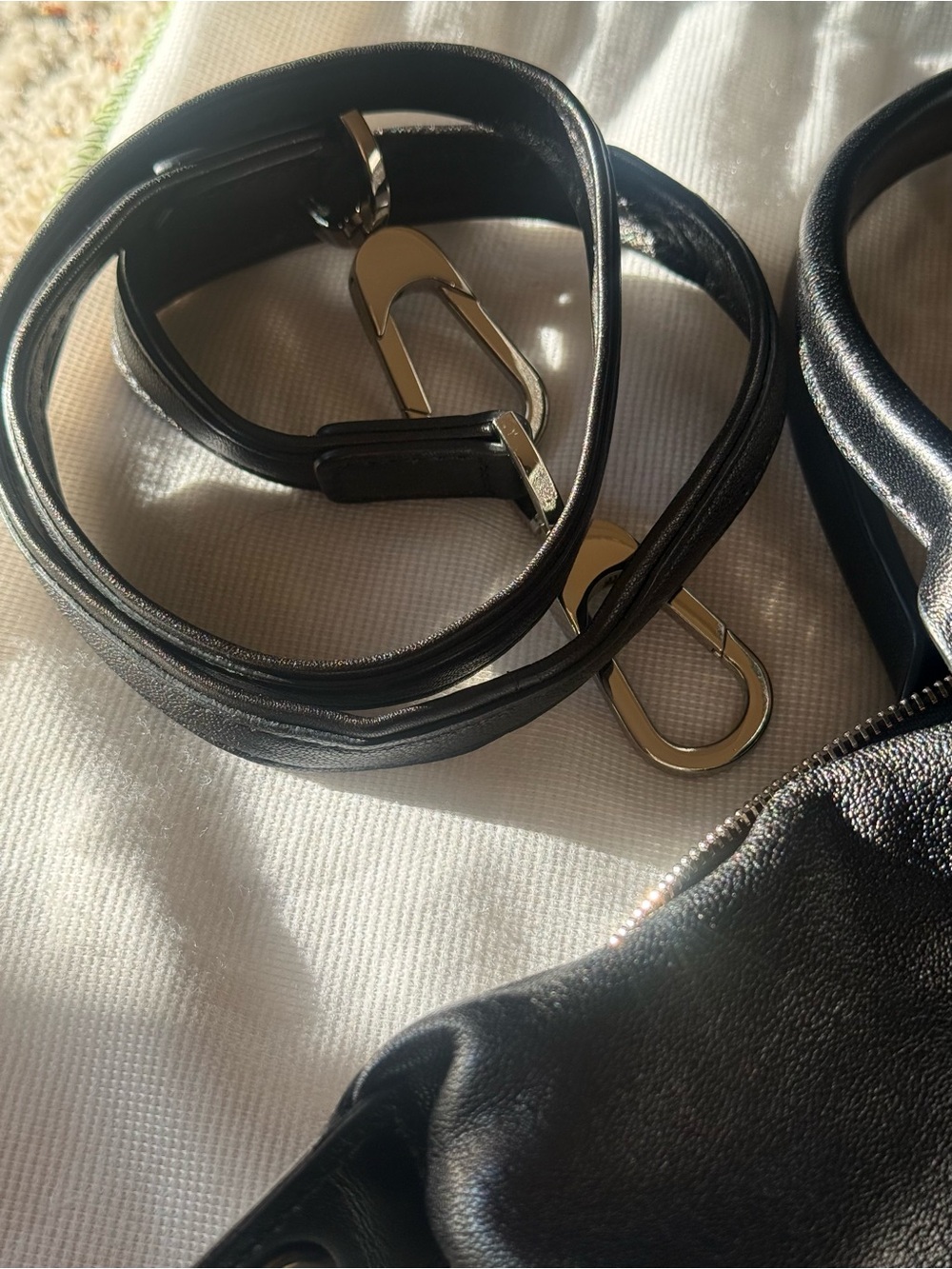 Longchamp Le Pliage Cuir XS Black Leather Discontinued Paris Dust Bag - Picture 13 of 15